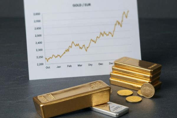 Beitragsbild: Goldpreis in Euro: Kurs, Einheiten und Kauf erklärt