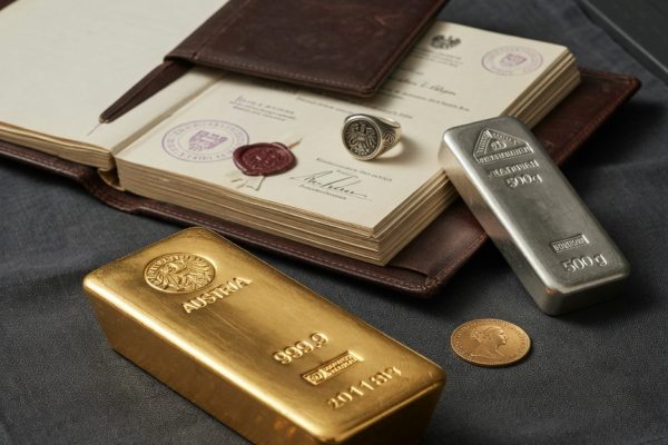 Beitragsbild: Gold vererben in Österreich: Steuern und Ablauf