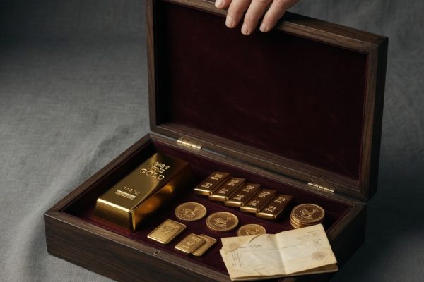 Beitragsbild: Physisches Gold vererben: Nachweis, Steuer und Ablauf
